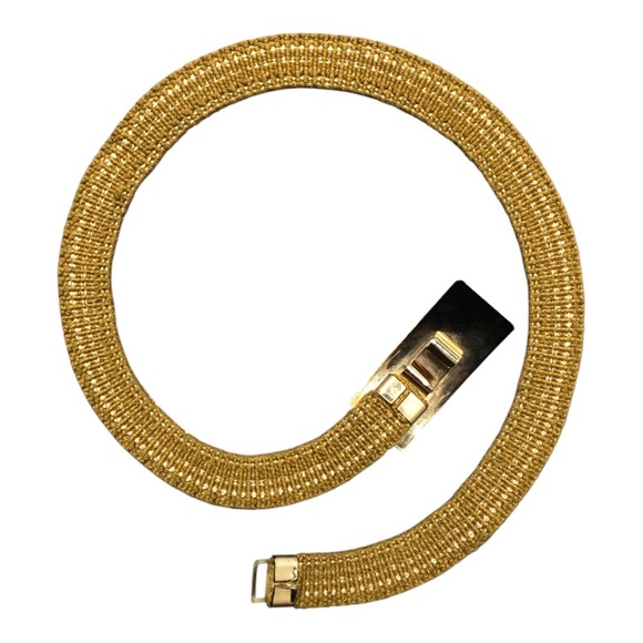 Vintage gold metal snake style 70s statement belt - Picture 3 of 8